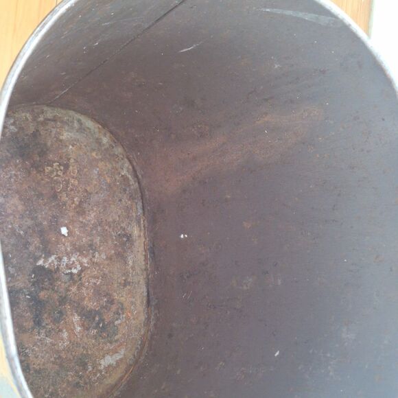 Vintage Hammond's World Map Waste Basket Garbage Can Tin Litho Trash Can 50s 60s - Picture 13 of 14